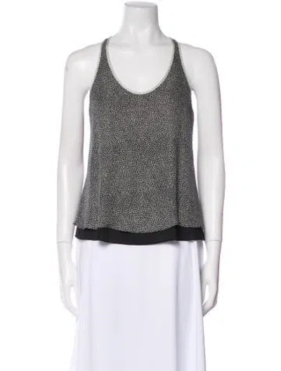Pre-owned A.l.c Silk Printed Top In Multi