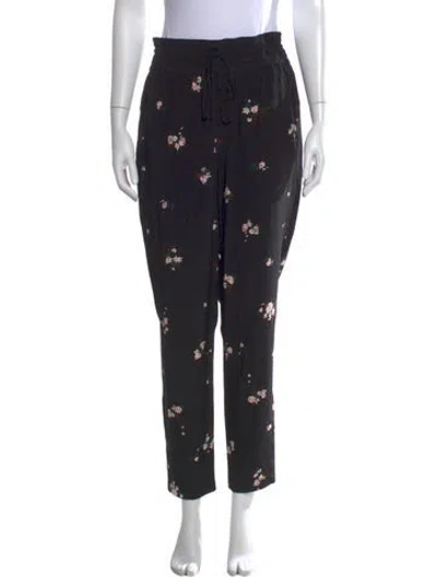Pre-owned A.l.c Silk Skinny Leg Pants In Black