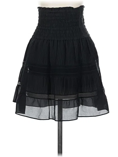 Pre-owned A.l.c Silk Skirt In Black