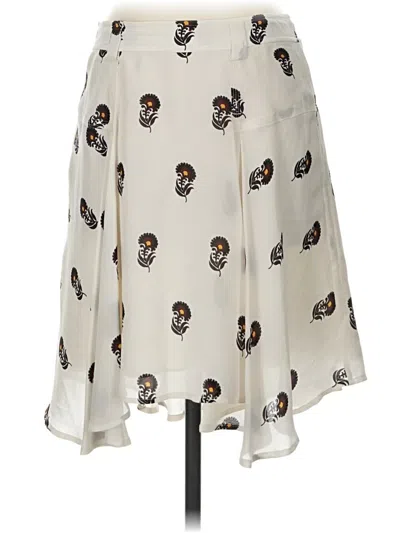 Pre-owned A.l.c Silk Skirt In Ivory
