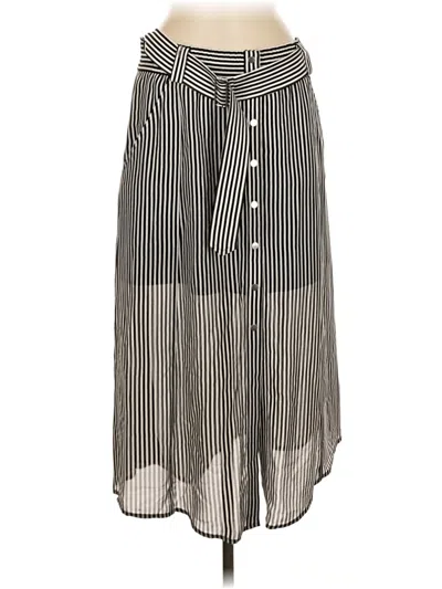 Pre-owned A.l.c Silk Skirt In Silver