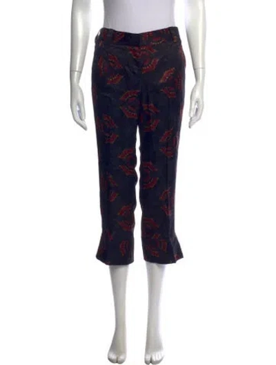 Pre-owned A.l.c Silk Straight Leg Pants In Black