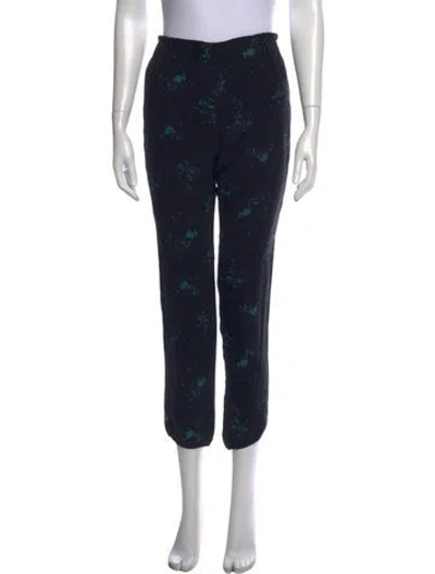 Pre-owned A.l.c Silk Straight Leg Pants In Black