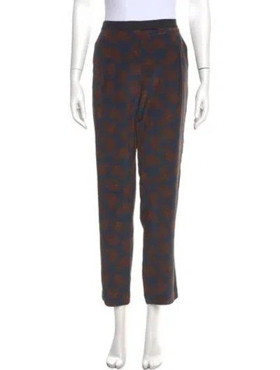 Pre-owned A.l.c Silk Straight Leg Pants In Blue
