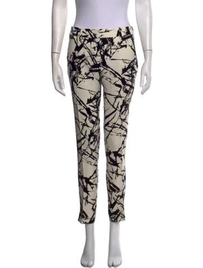 Pre-owned A.l.c Silk Straight Leg Pants In White