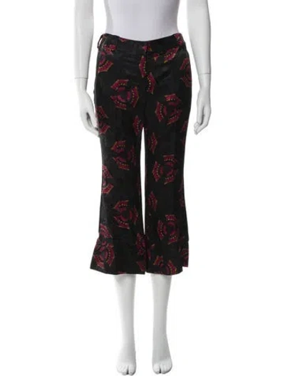 Pre-owned A.l.c Silk Wide Leg Pants In Black