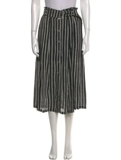 Pre-owned A.l.c Silk Wide Leg Pants In Black