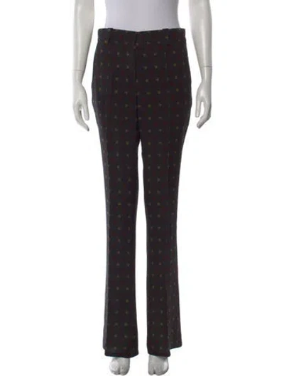 Pre-owned A.l.c Silk Wide Leg Pants In Black