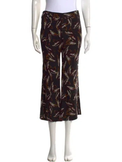 Pre-owned A.l.c Silk Wide Leg Pants In Black