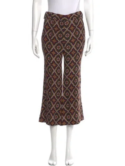 Pre-owned A.l.c Silk Wide Leg Pants In Multi