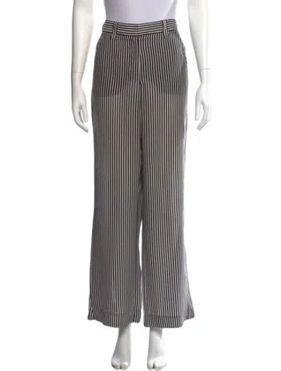 Pre-owned A.l.c Silk Wide Leg Pants In Multi