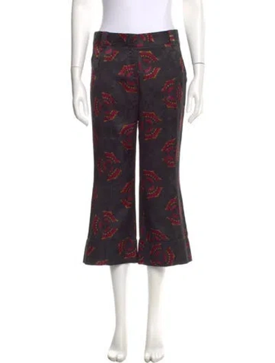 Pre-owned A.l.c Silk Wide Leg Pants In Multi