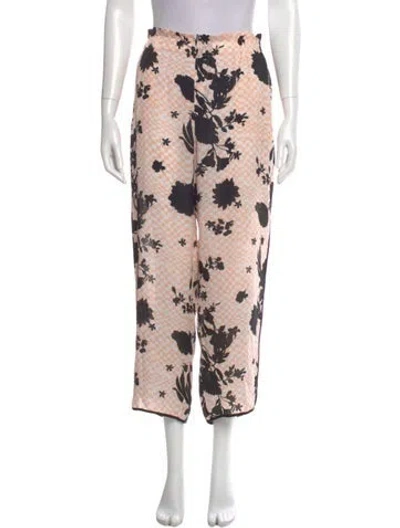 Pre-owned A.l.c Silk Wide Leg Pants In Pink