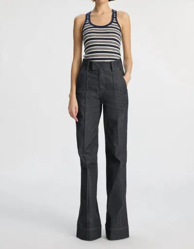 A.l.c Simon Jean Raw Denim In Raw Demin In Navy