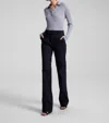 A.l.c Simon Stretch Cotton Pants In Navy Blue In Blue