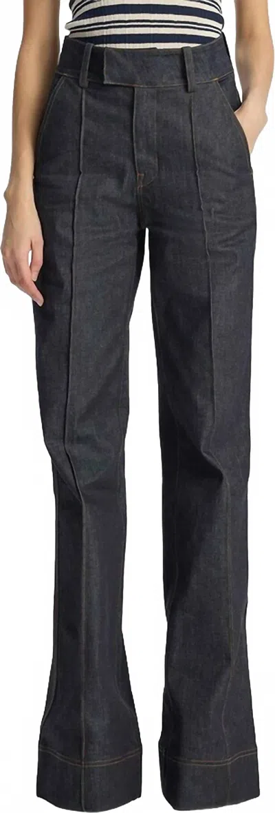 A.l.c Simon Tailored Jean In Raw Demin In Black