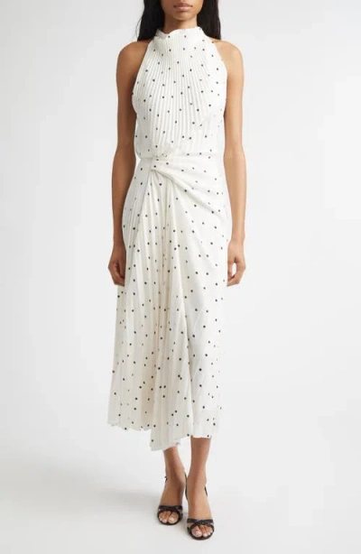 A.l.c . Simona Polka Dot Midi Dress In White