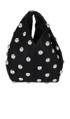 A.l.c Simone Studded Leather Bag In Black Silver In Black