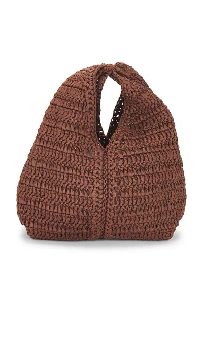 A.l.c Simone Raffia Bag In Brown
