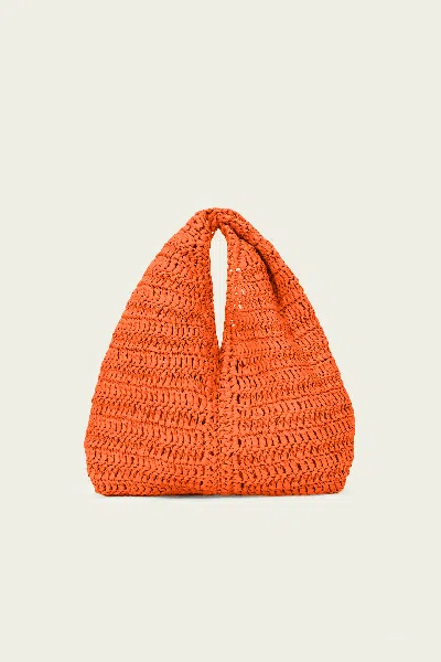 A.l.c Simone Raffia Bag In Poppy