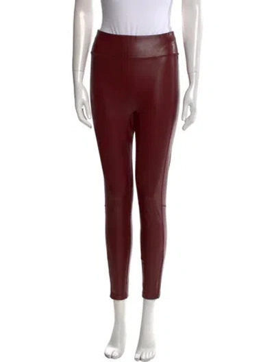Pre-owned A.l.c Skinny Leg Pants In Burgundy