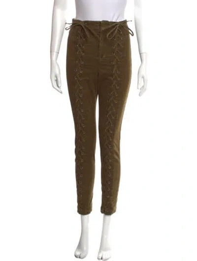 Pre-owned A.l.c Skinny Leg Pants In Green
