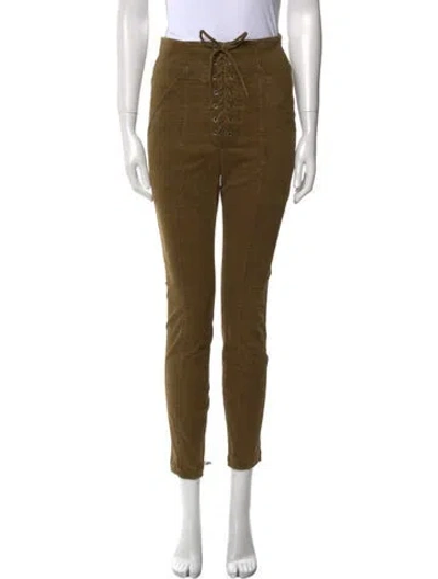Pre-owned A.l.c Skinny Leg Pants In Green