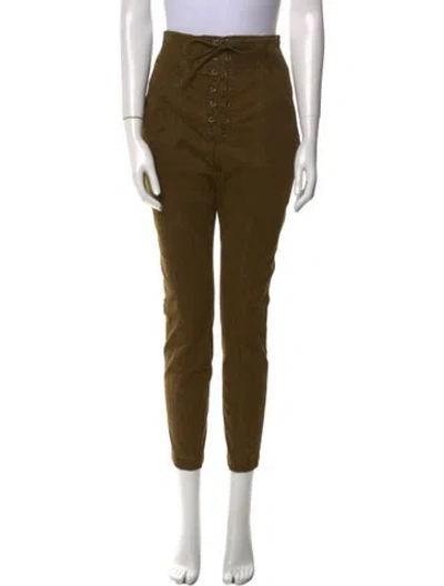 Pre-owned A.l.c Skinny Leg Pants In Green