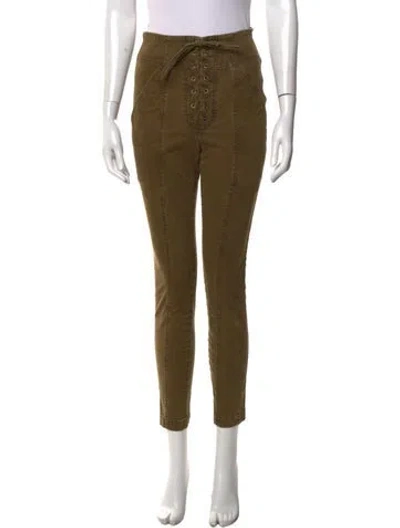 Pre-owned A.l.c Skinny Leg Pants In Green