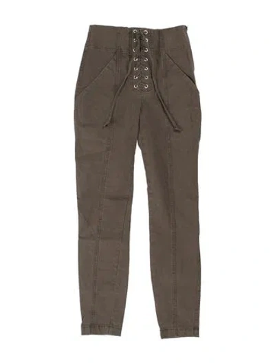 Pre-owned A.l.c Skinny Leg Pants In Green