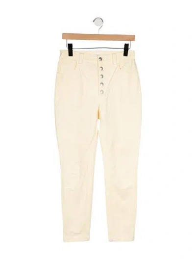Pre-owned A.l.c Skinny Leg Pants In Yellow