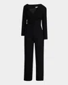 A.l.c Skyla Asymmetric Jumpsuit In Black