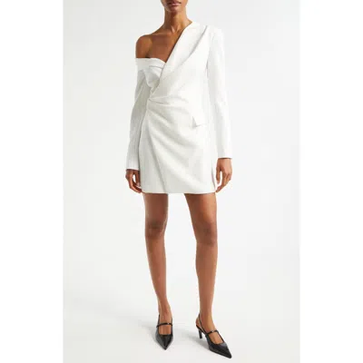 A.l.c . Skyla One-shoulder Long Sleeve Dress In Daikon