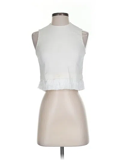 Pre-owned A.l.c Sleeveless Blouse In White