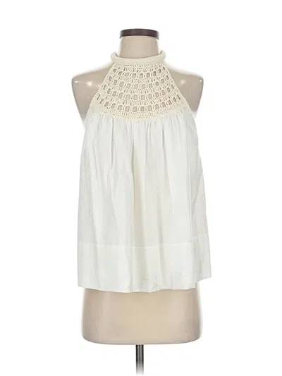 Pre-owned A.l.c Sleeveless Blouse In White