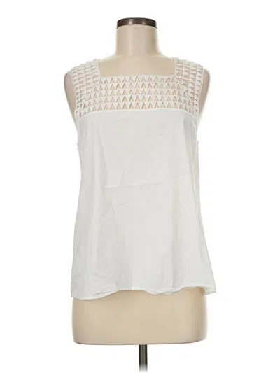 Pre-owned A.l.c Sleeveless Blouse In White