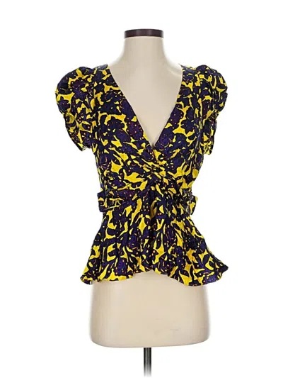 Pre-owned A.l.c Sleeveless Blouse In Yellow