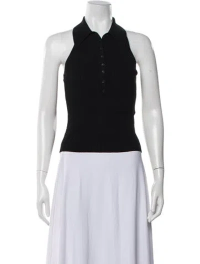 Pre-owned A.l.c Sleeveless Polo In Black