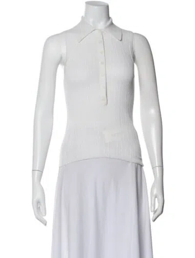 Pre-owned A.l.c Sleeveless Polo In Neutral