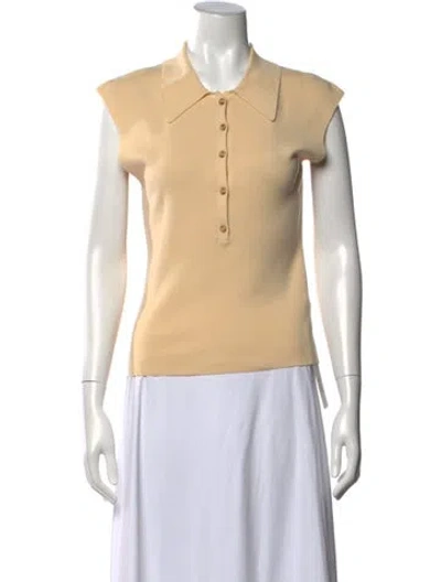 Pre-owned A.l.c Sleeveless Polo In Neutral
