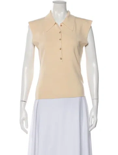 Pre-owned A.l.c Sleeveless Polo In Neutral