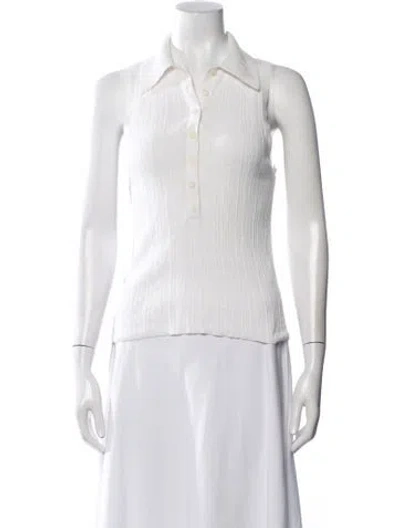 Pre-owned A.l.c Sleeveless Polo In Neutral