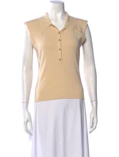 Pre-owned A.l.c Sleeveless Polo In Neutrals