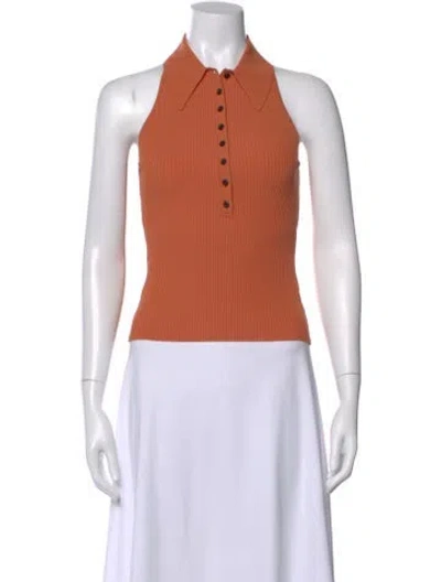Pre-owned A.l.c Sleeveless Polo In Orange