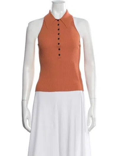 Pre-owned A.l.c Sleeveless Polo In Orange