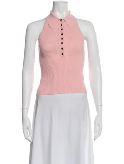 Pre-owned A.l.c Sleeveless Polo In Pink