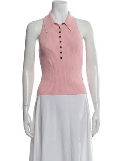 Pre-owned A.l.c Sleeveless Polo In Pink