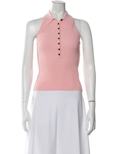 Pre-owned A.l.c Sleeveless Polo In Pink
