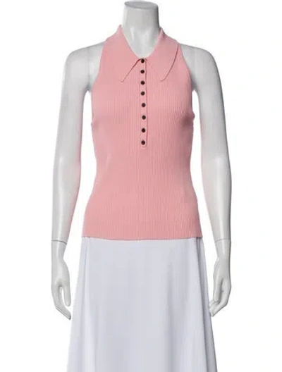 Pre-owned A.l.c Sleeveless Polo W/ Tags In Pink