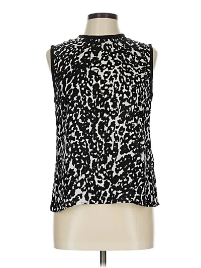 Pre-owned A.l.c Sleeveless Silk Top Black High Neck Tops